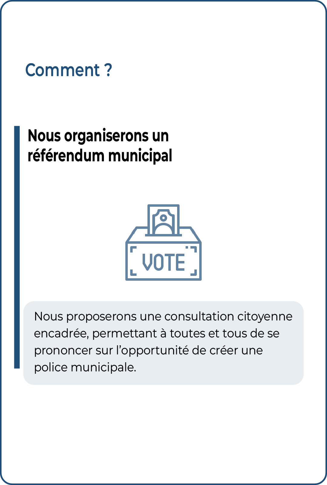 Nous organiserons un référendum municipal à Castelsarrasin