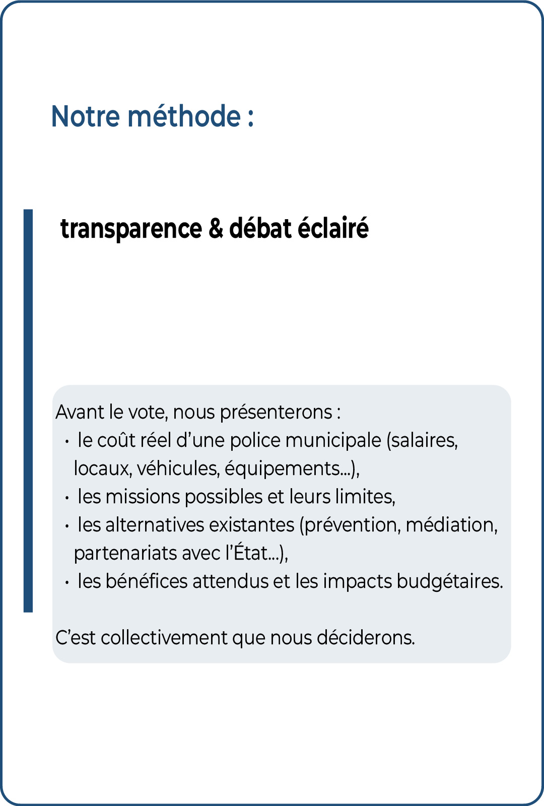 Transparence et débat éclairé à Castelsarrasin