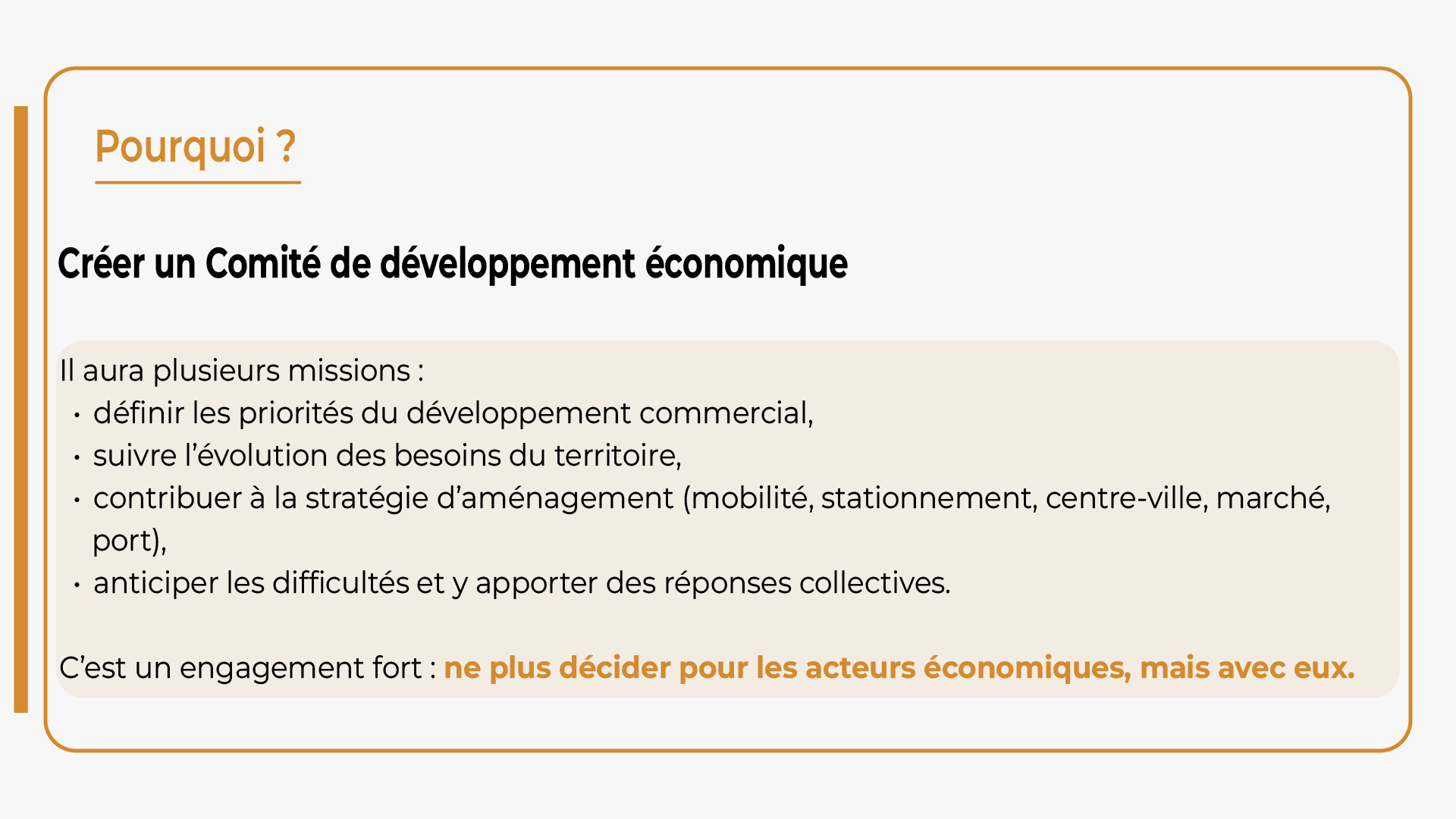 Création d'un Comité de développement économique à Castelsarrasin