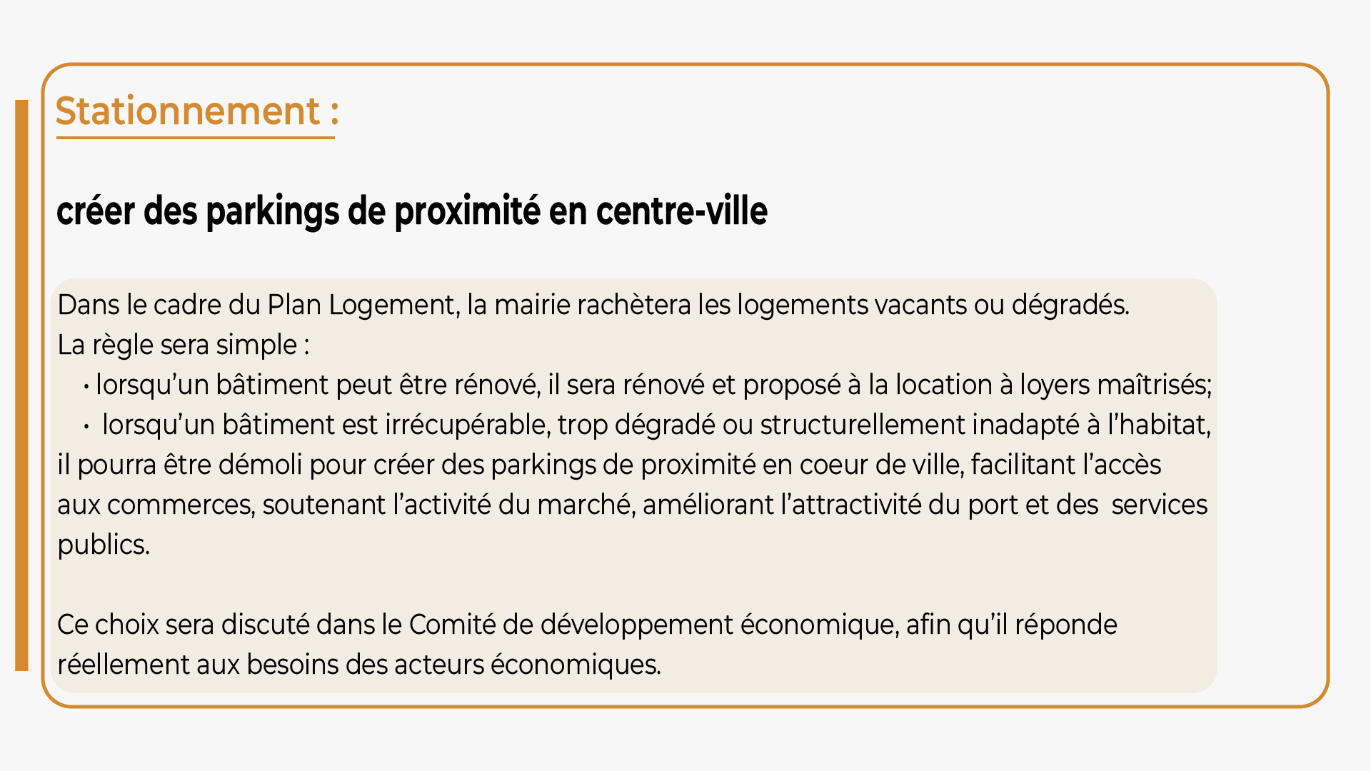 Création de parkings de proximité en centre-ville de Castelsarrasin