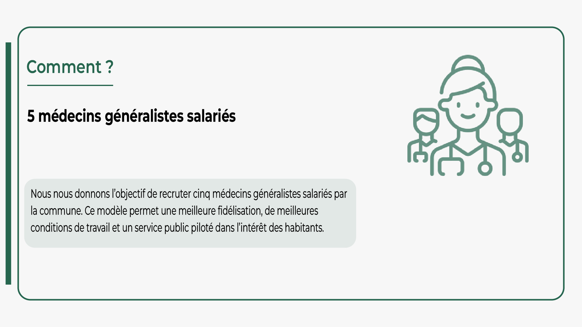 Recrutement de 5 médecins généralistes salariés de la commune de Castelsarrasin