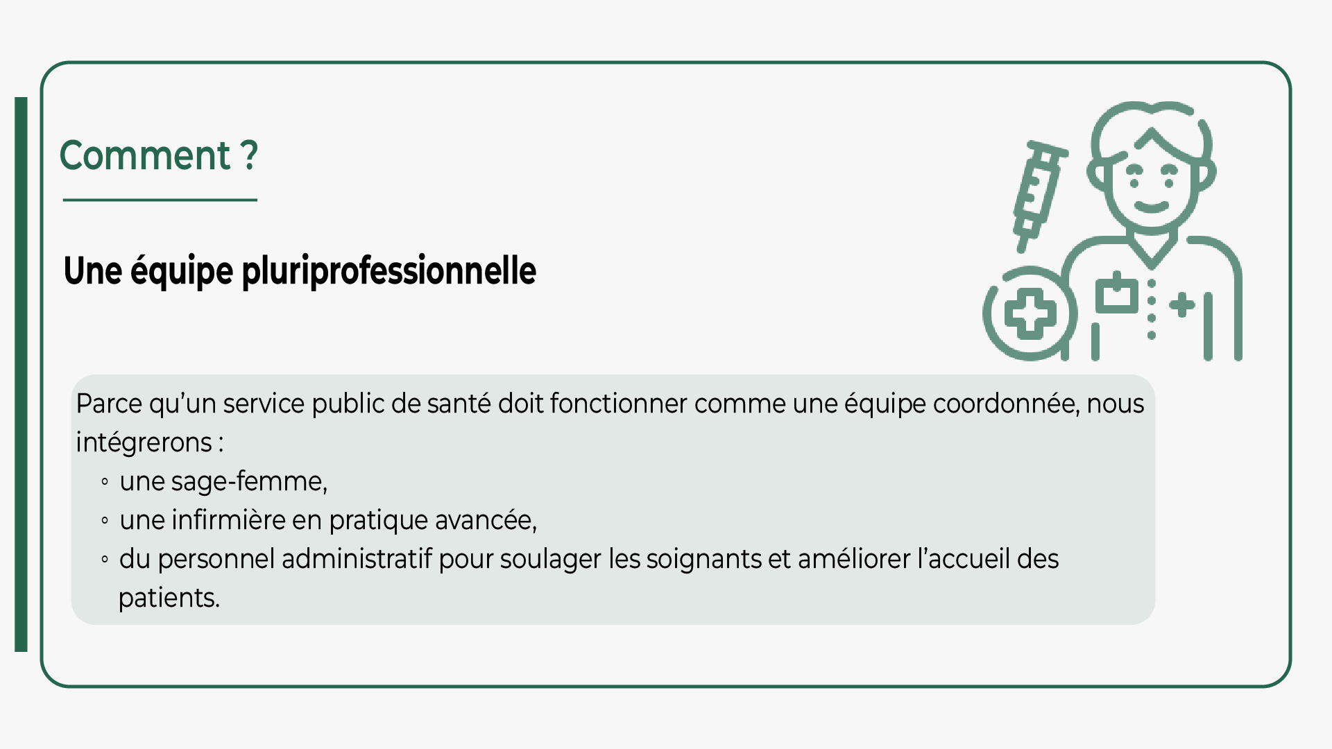 Un équipe pluriprofessionnelle de santé à Castelsarrasin
