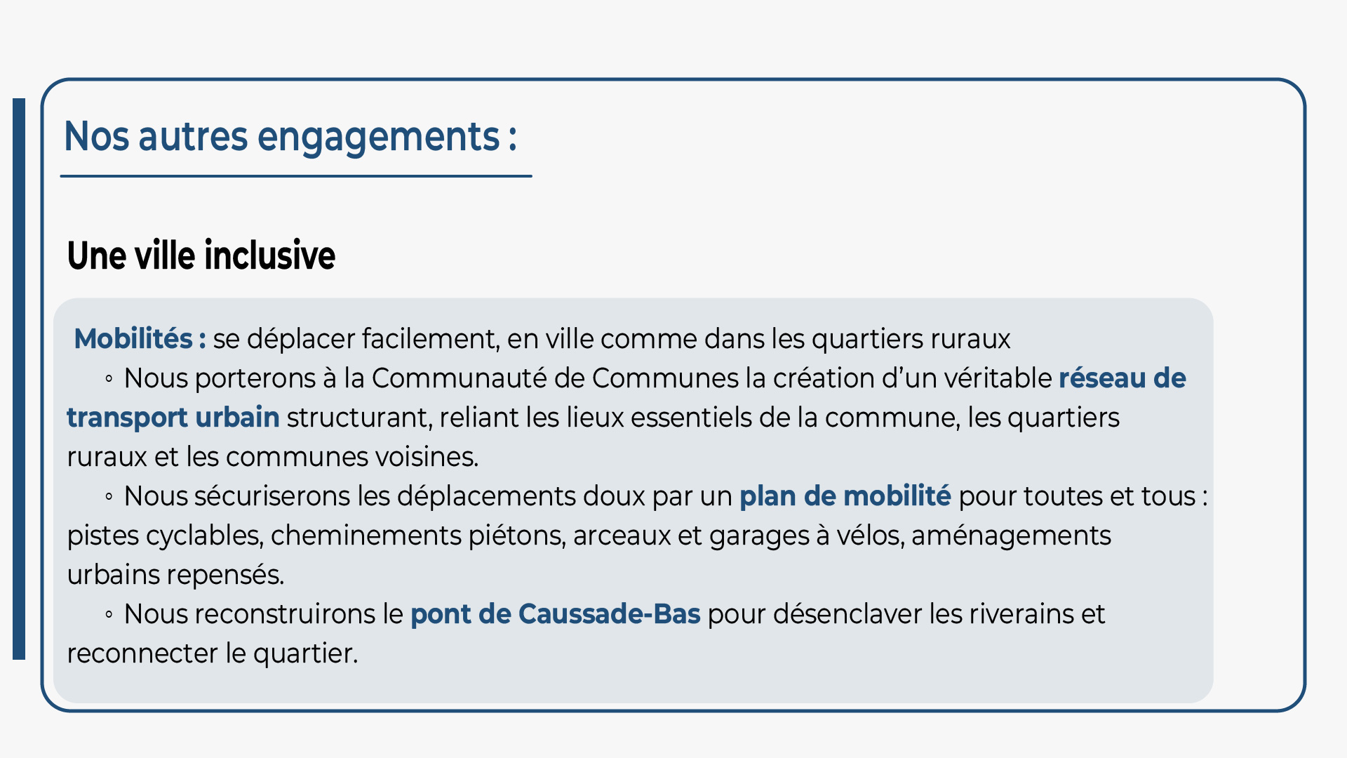Se déplacer facilement, en ville comme dans les quartiers ruraux à Castelsarrasin