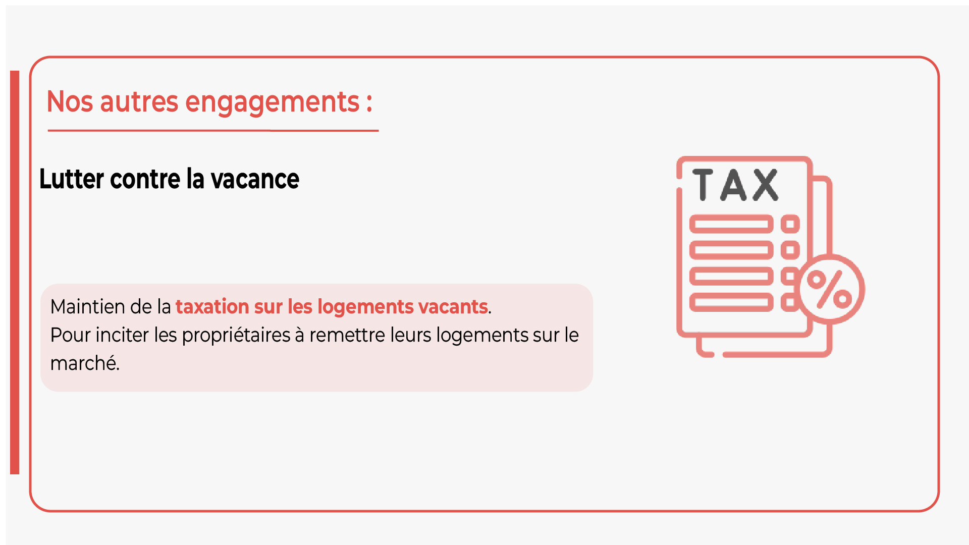Maintenir la taxation sur les logements vacants de Castelsarrasin