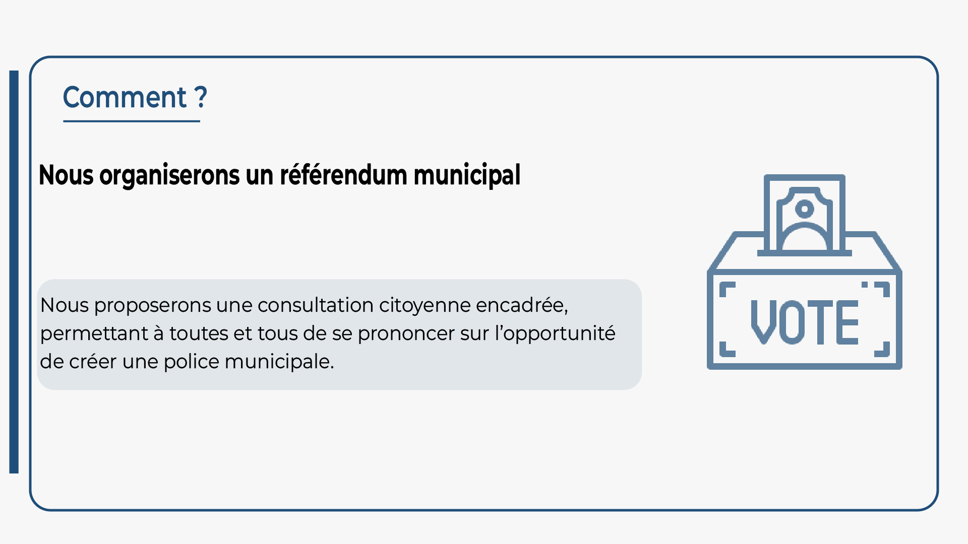 Un référendum organiser pour une police municipal à Castelsarrasin