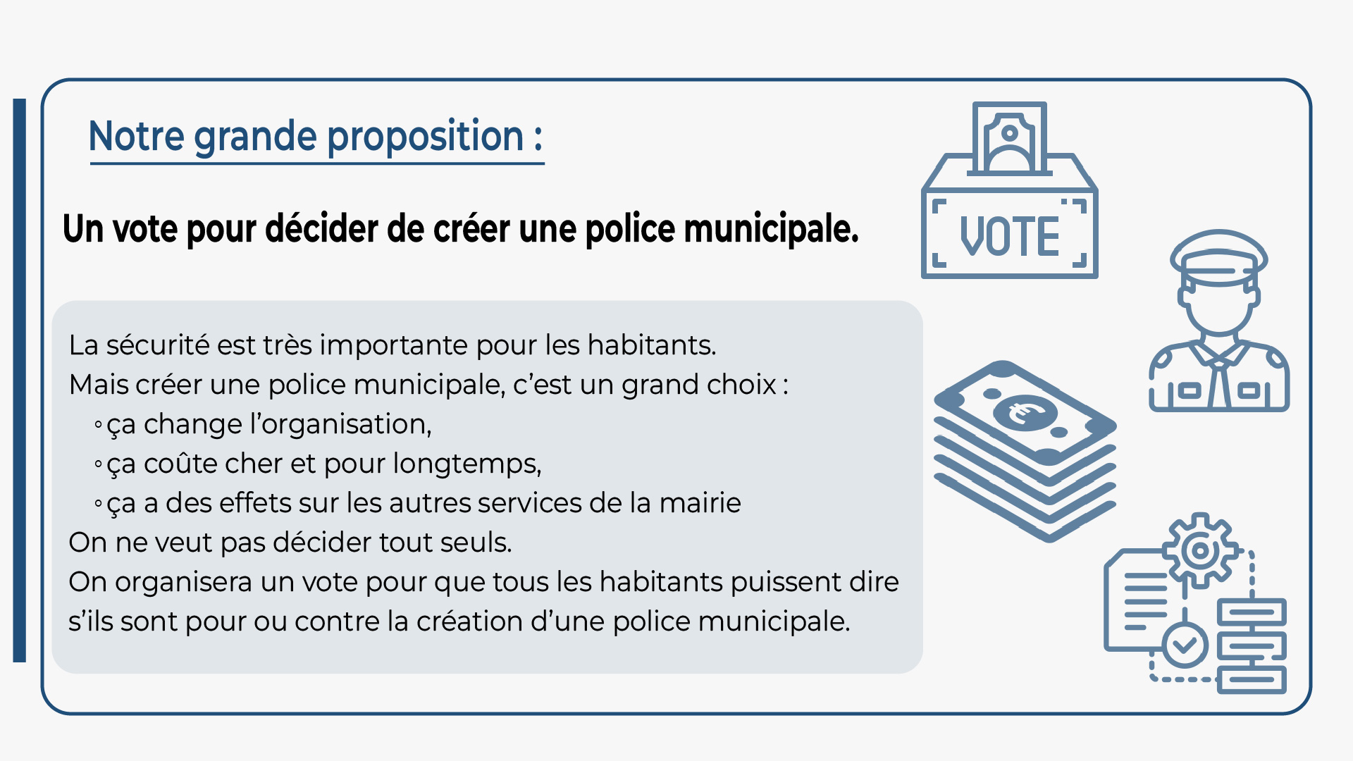 Un vote pour décider de créer une police municipal à Castelsarrasin