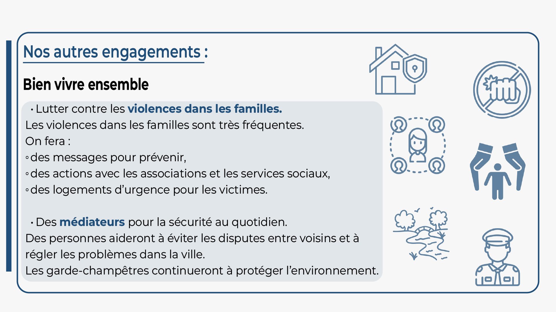 Lutter contre les violences dans les familles et la mis en place de médiateurs pour la sécurité au quotidien à Castelsarrasin