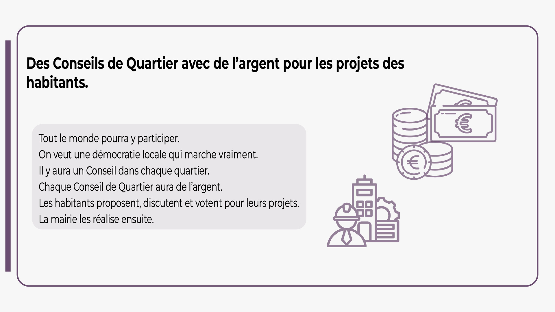 la mairie de Castelsarrasin réalise les projets que les Castelsarrasinois on voter