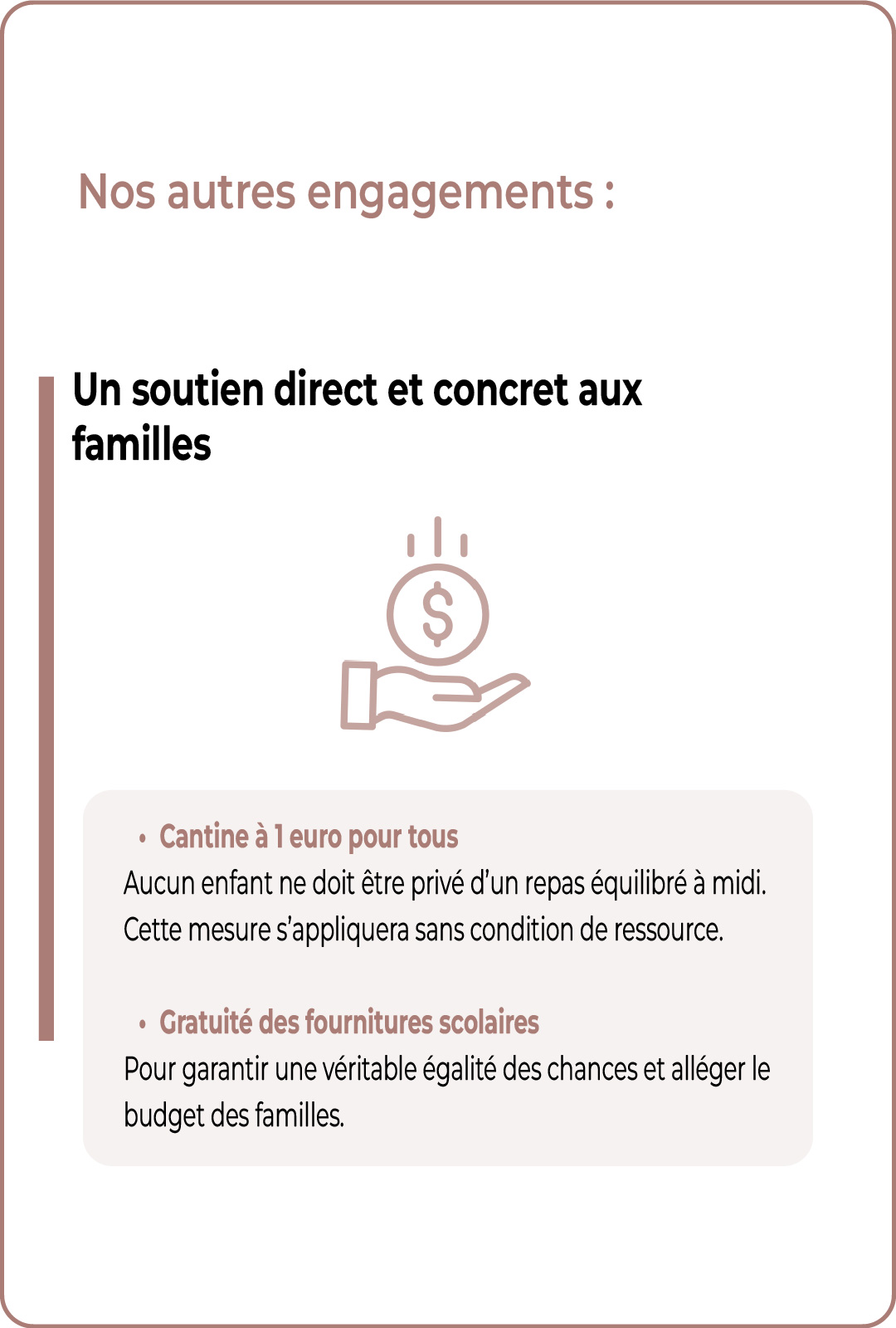 Cantine à 1 euro pour tous et gratuité des fournitures scolaires pour les Castelsarrasinois