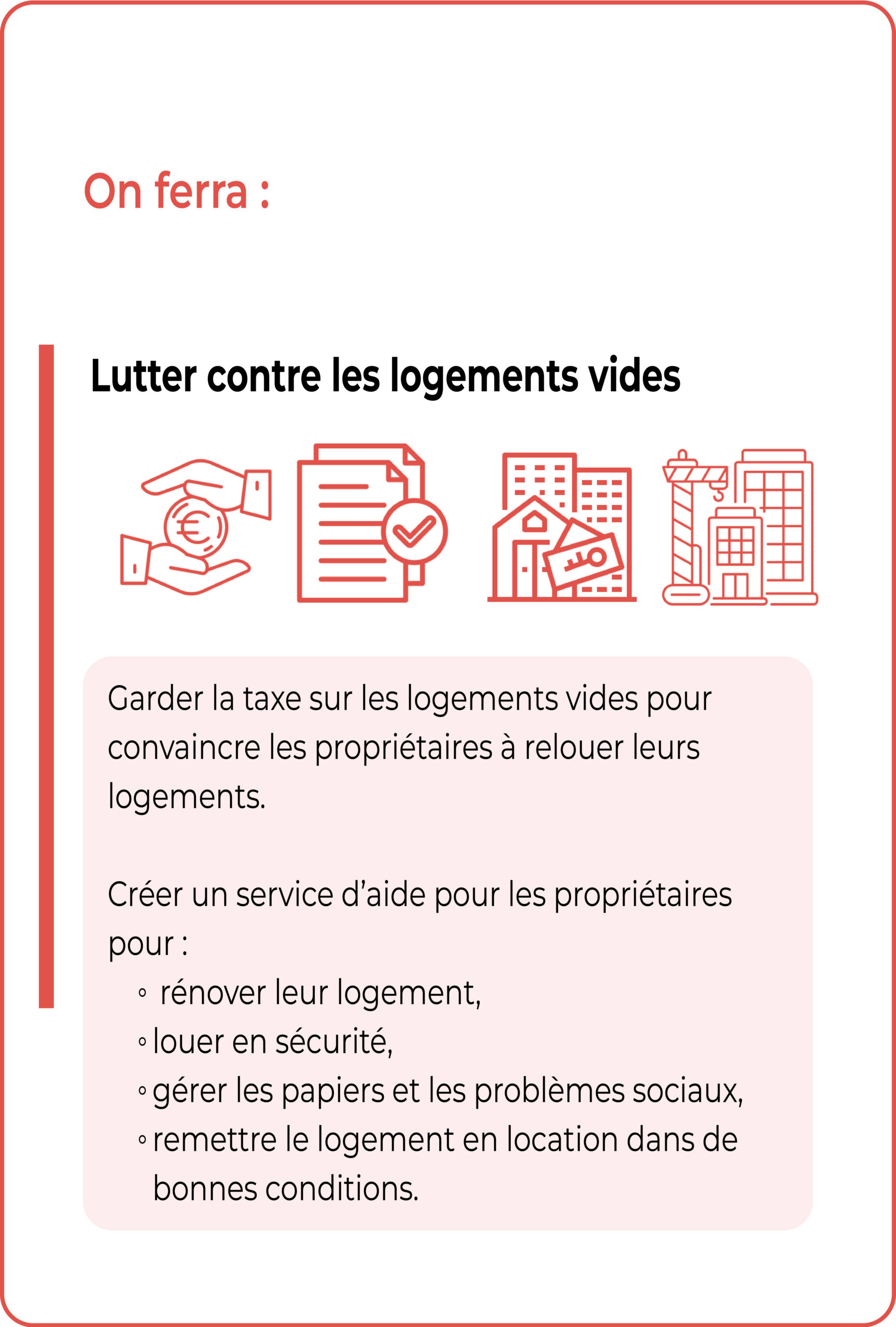 Lutter contre les logements vides