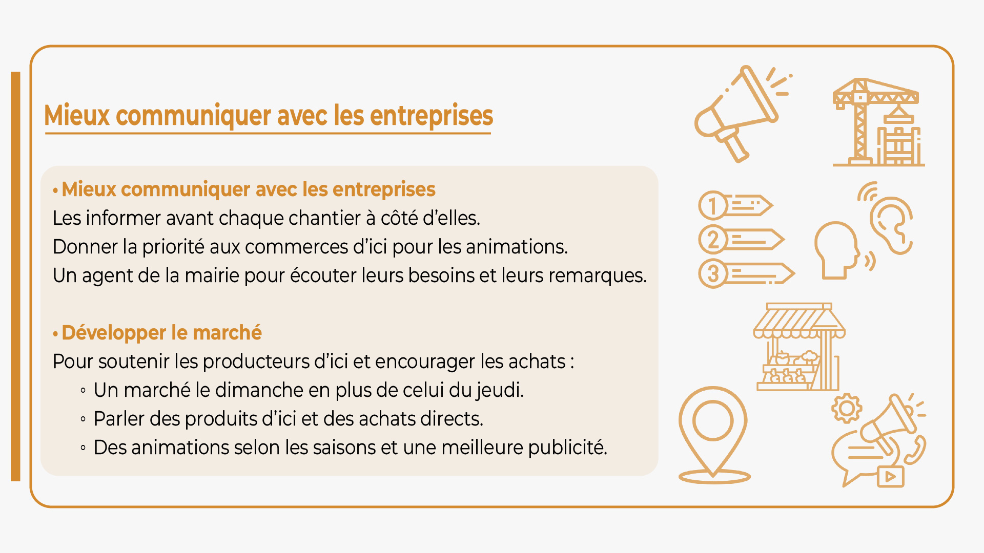 Pour développe le centre-ville de Castelsarrasin il faut mieux communiquer avec les entreprises