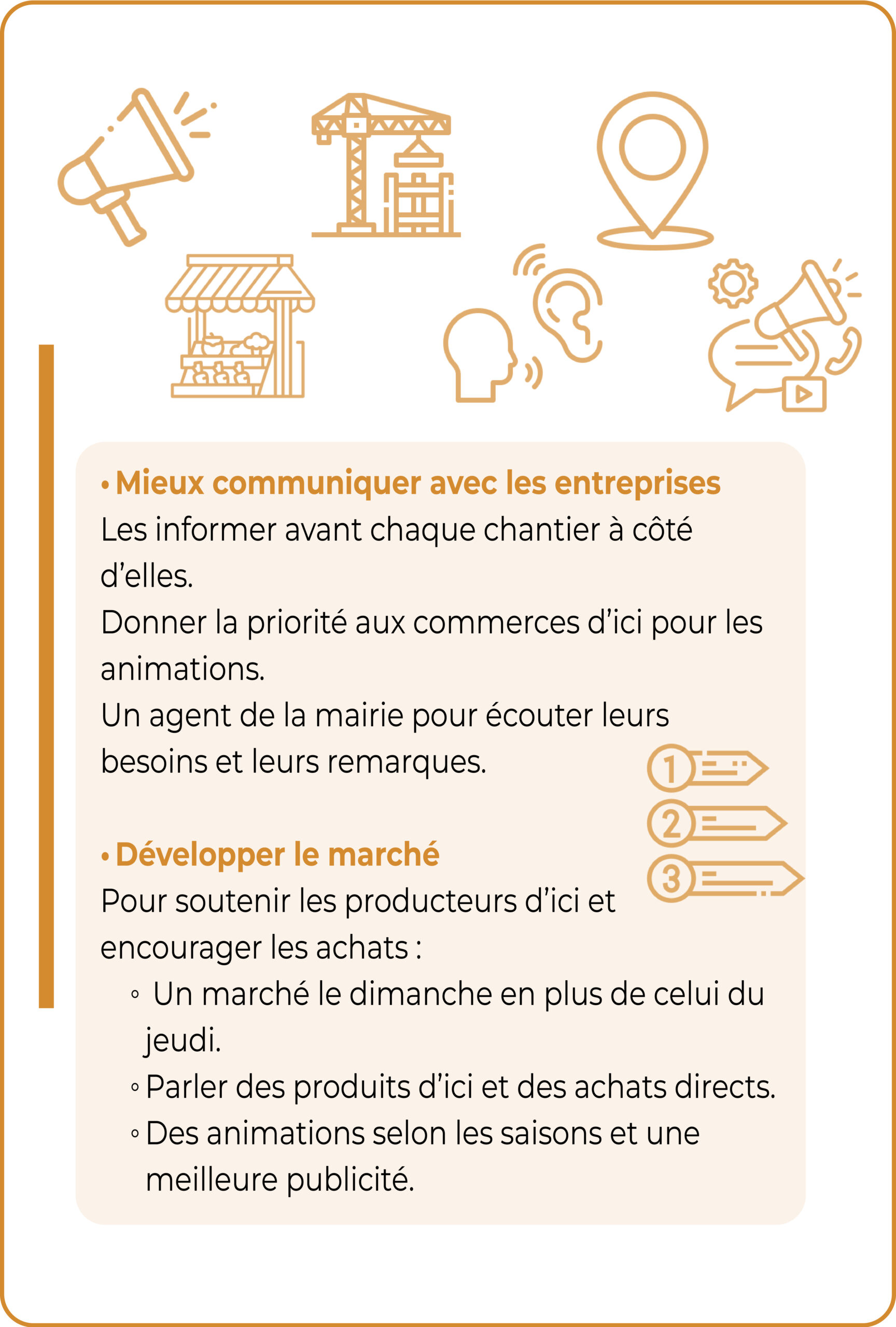 Une meilleure communication avec les commerçants de Castelsarrasin