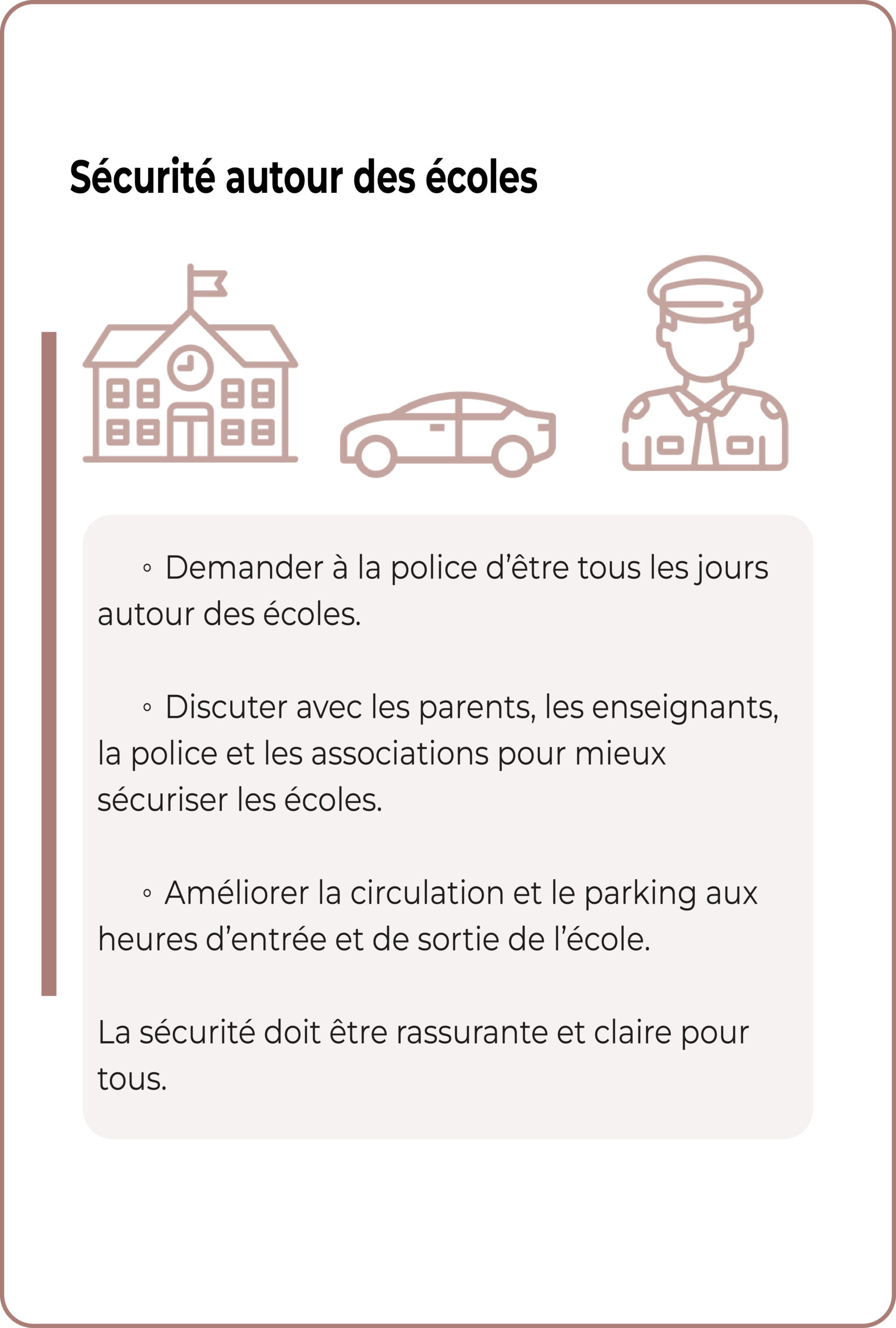 La sécurité autour des écoles de Castelsarrasin