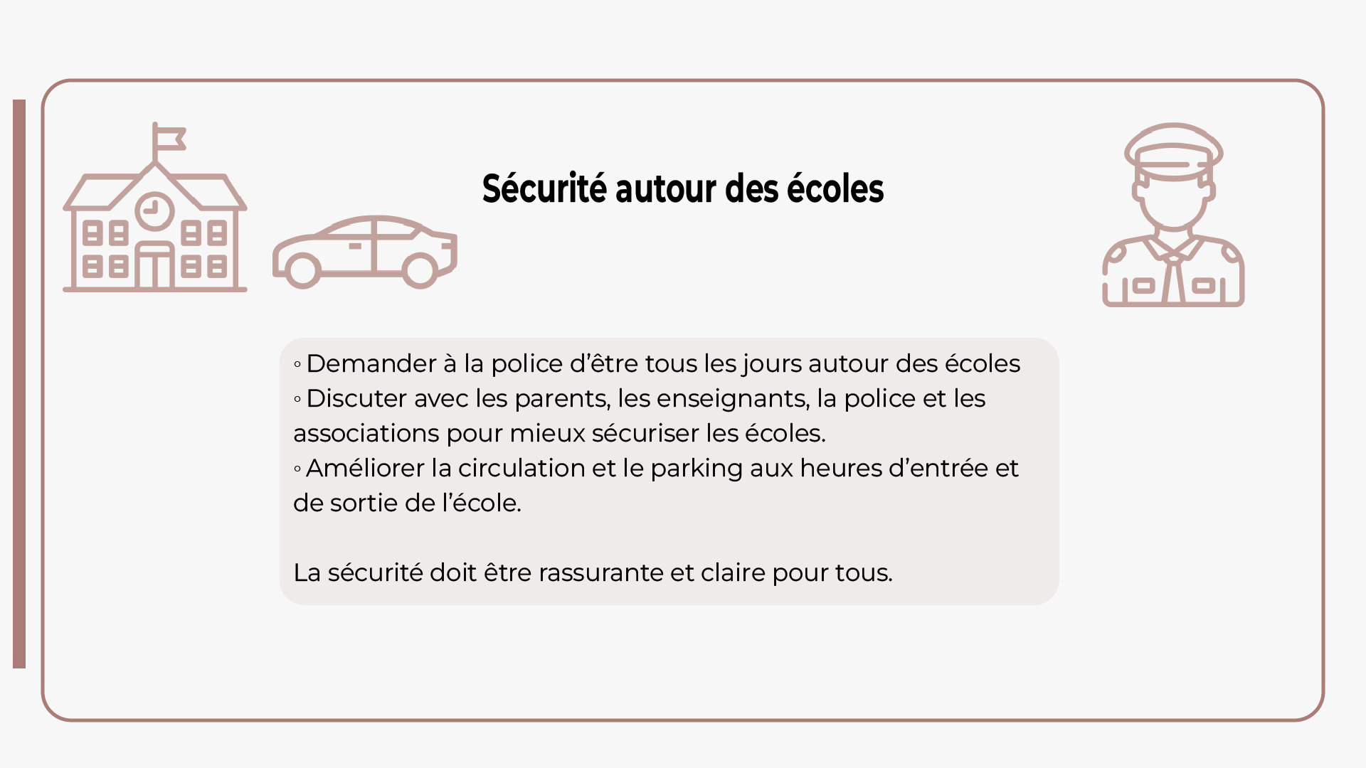Demande de sécurité autour des écoles de Castelsarrasin
