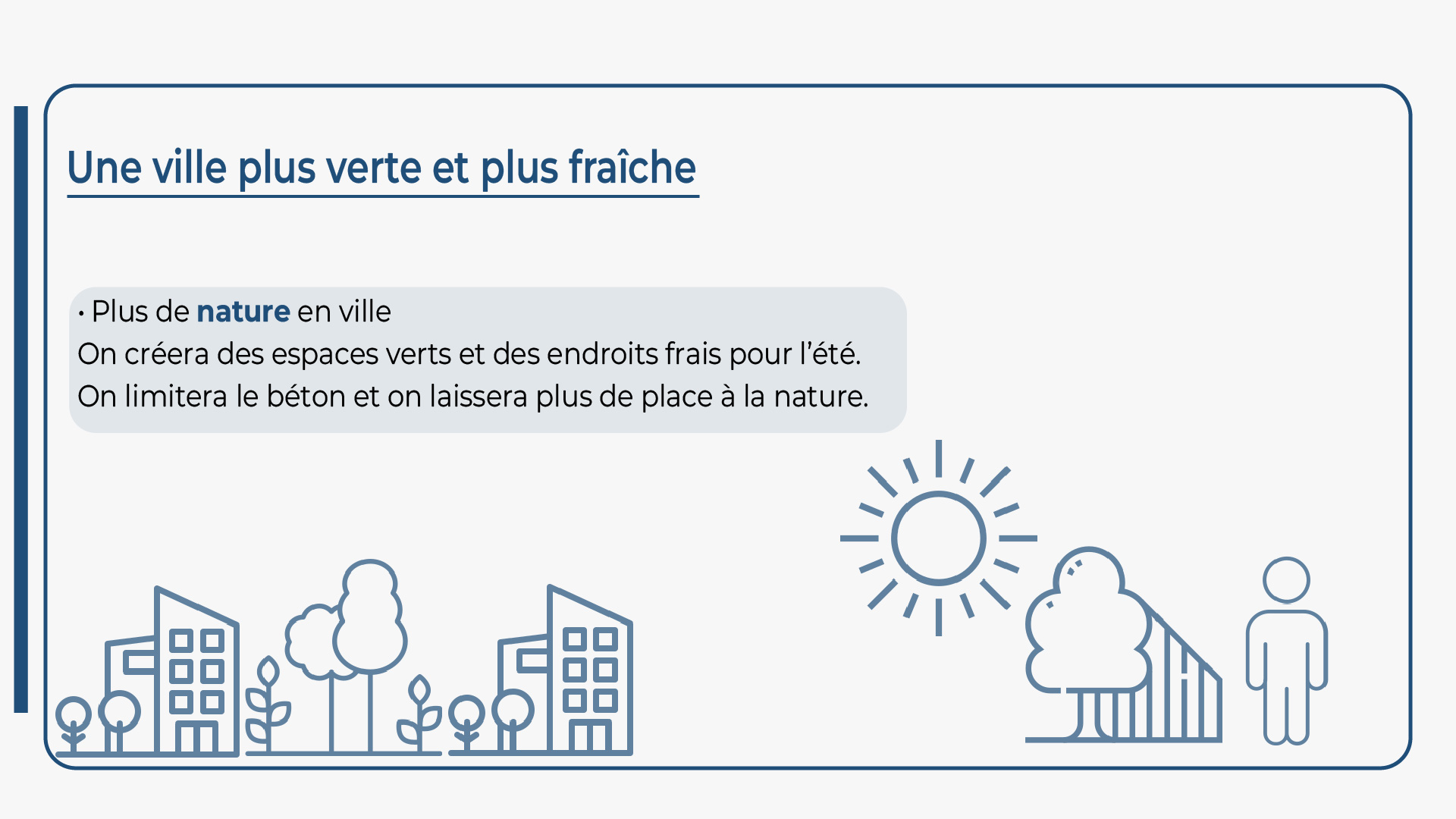 On créera des espaces plus verts et des endroits frais pour l'été à Castelsarrasin