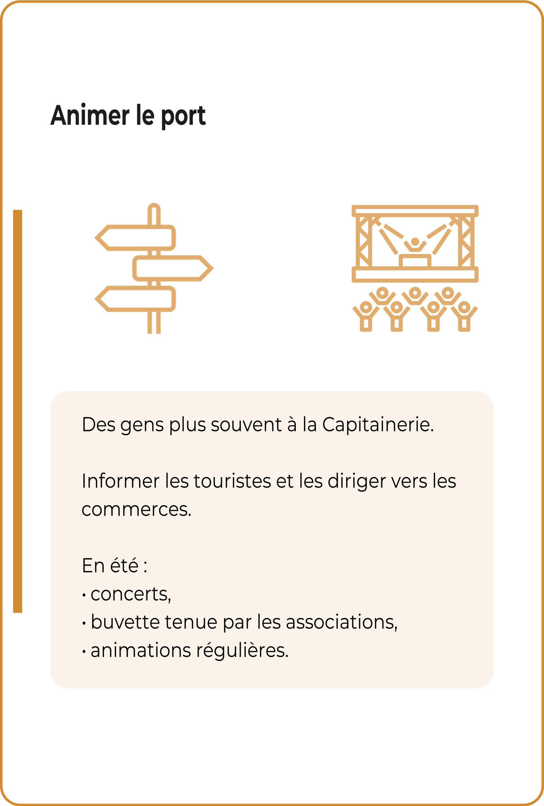 animer le port