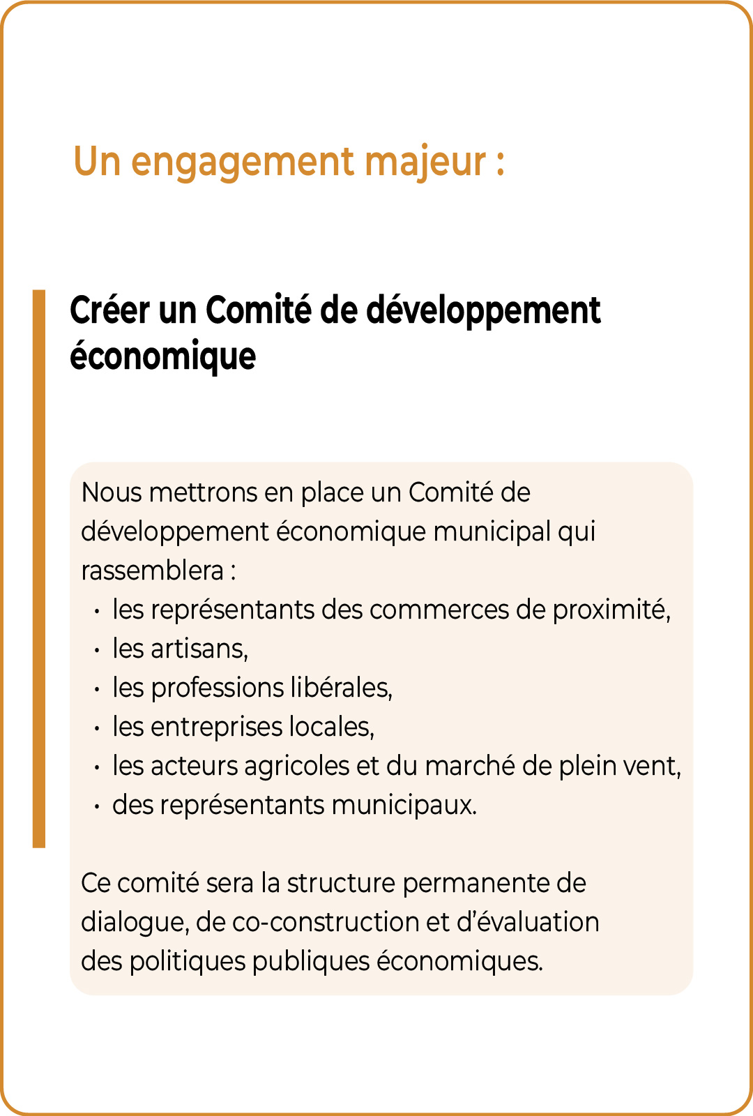 Créer un Comité e développement économique à Castelsarrasin