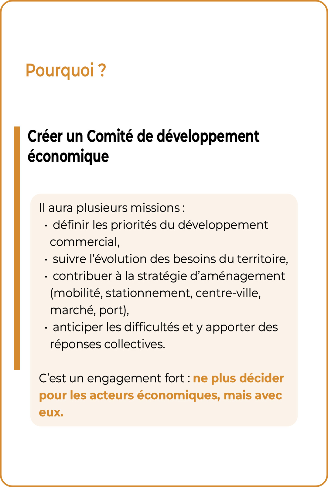 Créer un comité de développement économique à Castelsarrasin