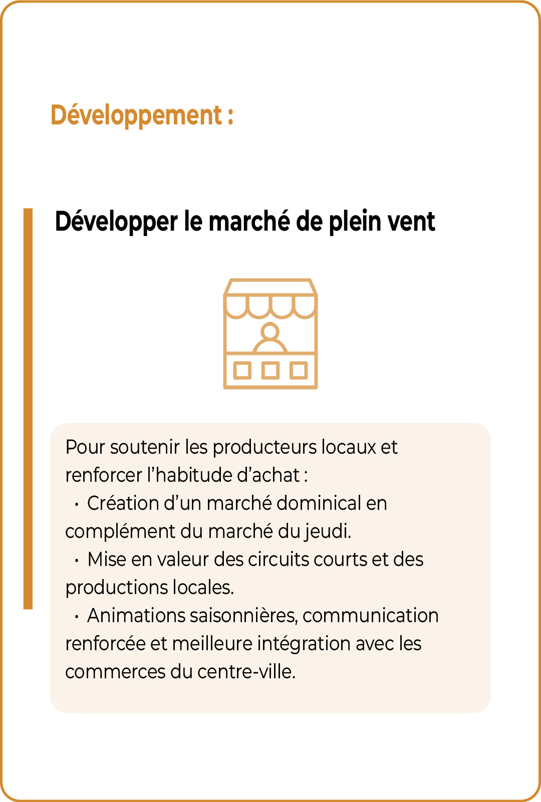 Développer le marché de plein vent à Castelsarrasin