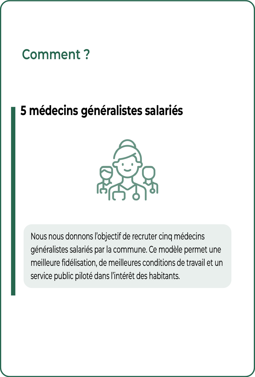 5 médecins généralistes salariés par la commune de Castelsarrasin