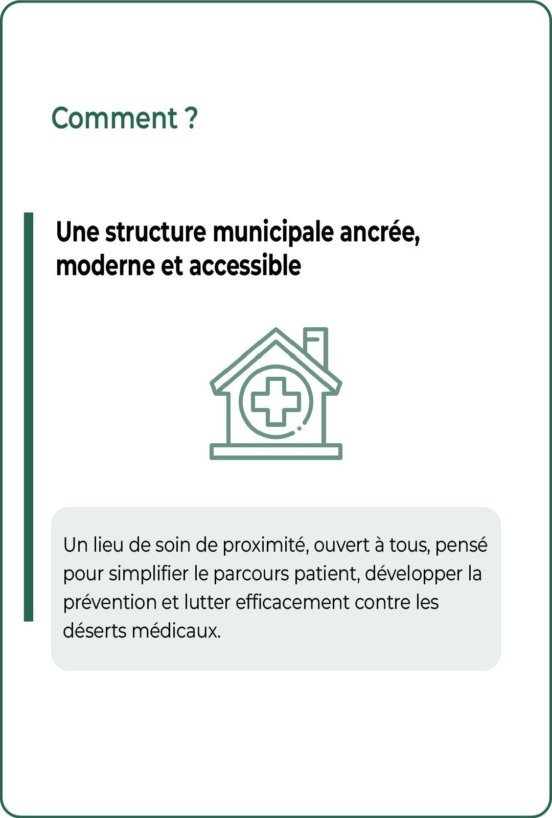 Une structure municipale ancrée, moderne et accessible pour la santé des Castelsarrasinois