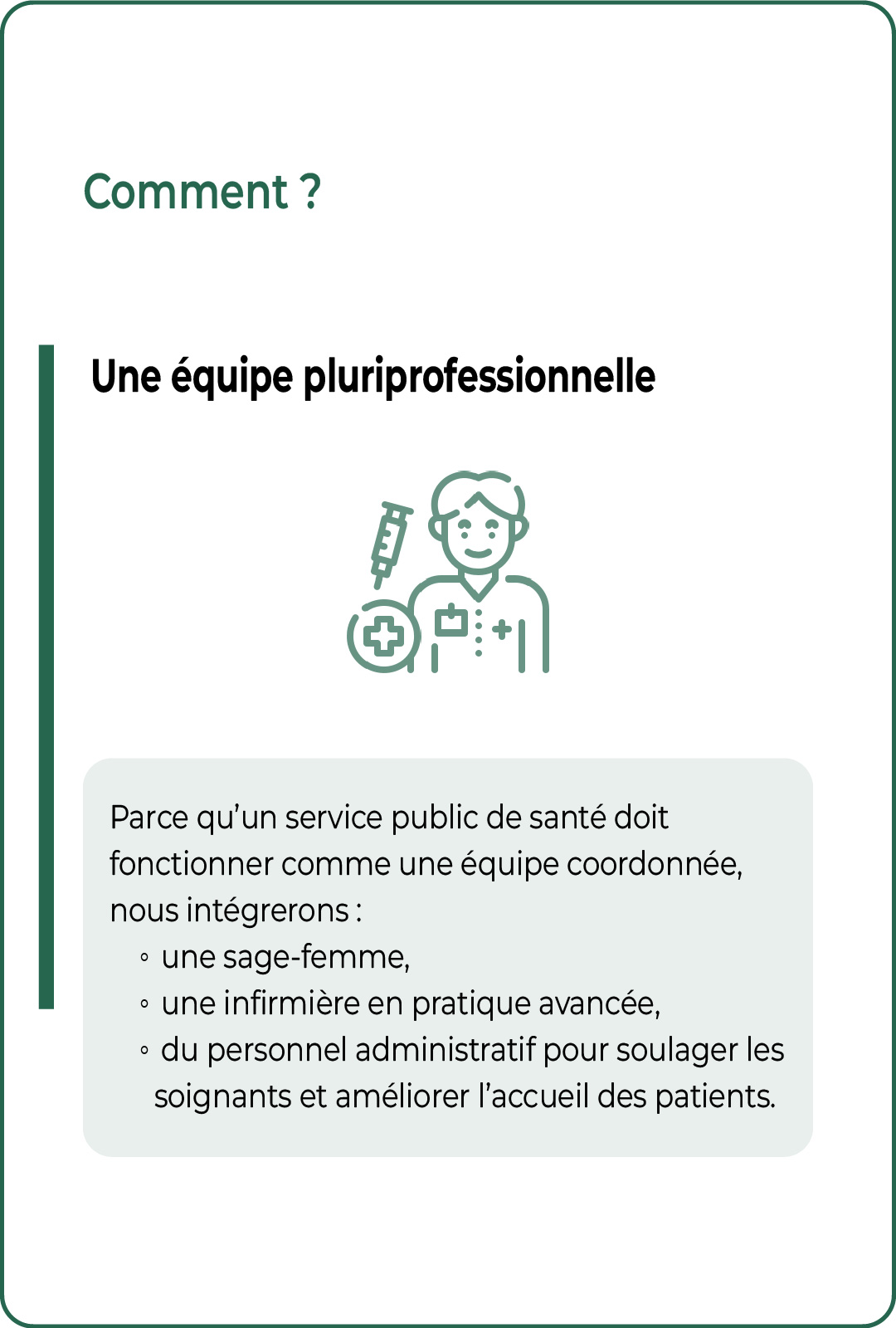 Un équipe Pluriprofessionnelle à Castelsarrasin pour son service de santé