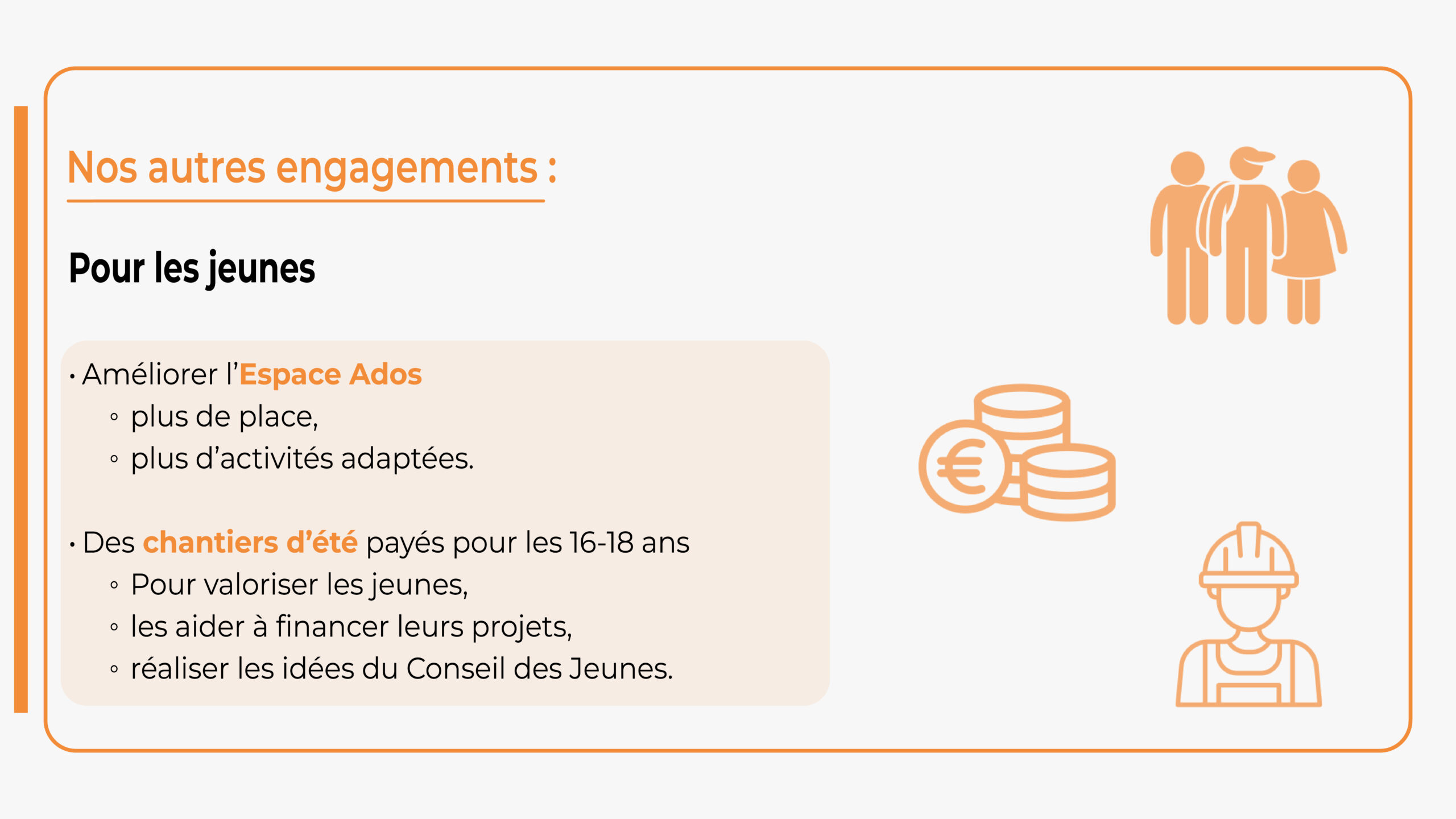 Des chantiers d'été et l'amélioration de l'espace Ados font partie du programme de Castelsarrasin en Commun